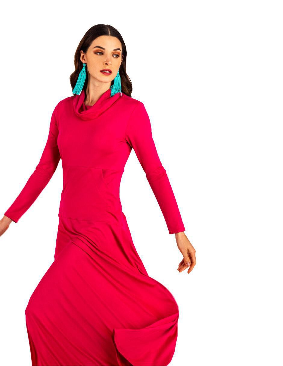 Vestido largo casual para mujer 4