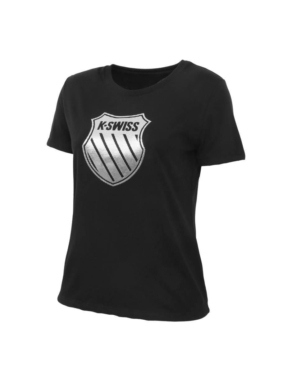 "playera" "manga" corta k-swiss wts-02 "cuello" redondo "para mujer"