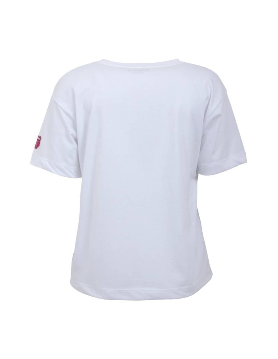 Playera manga corta cuello redondo para mujer 4