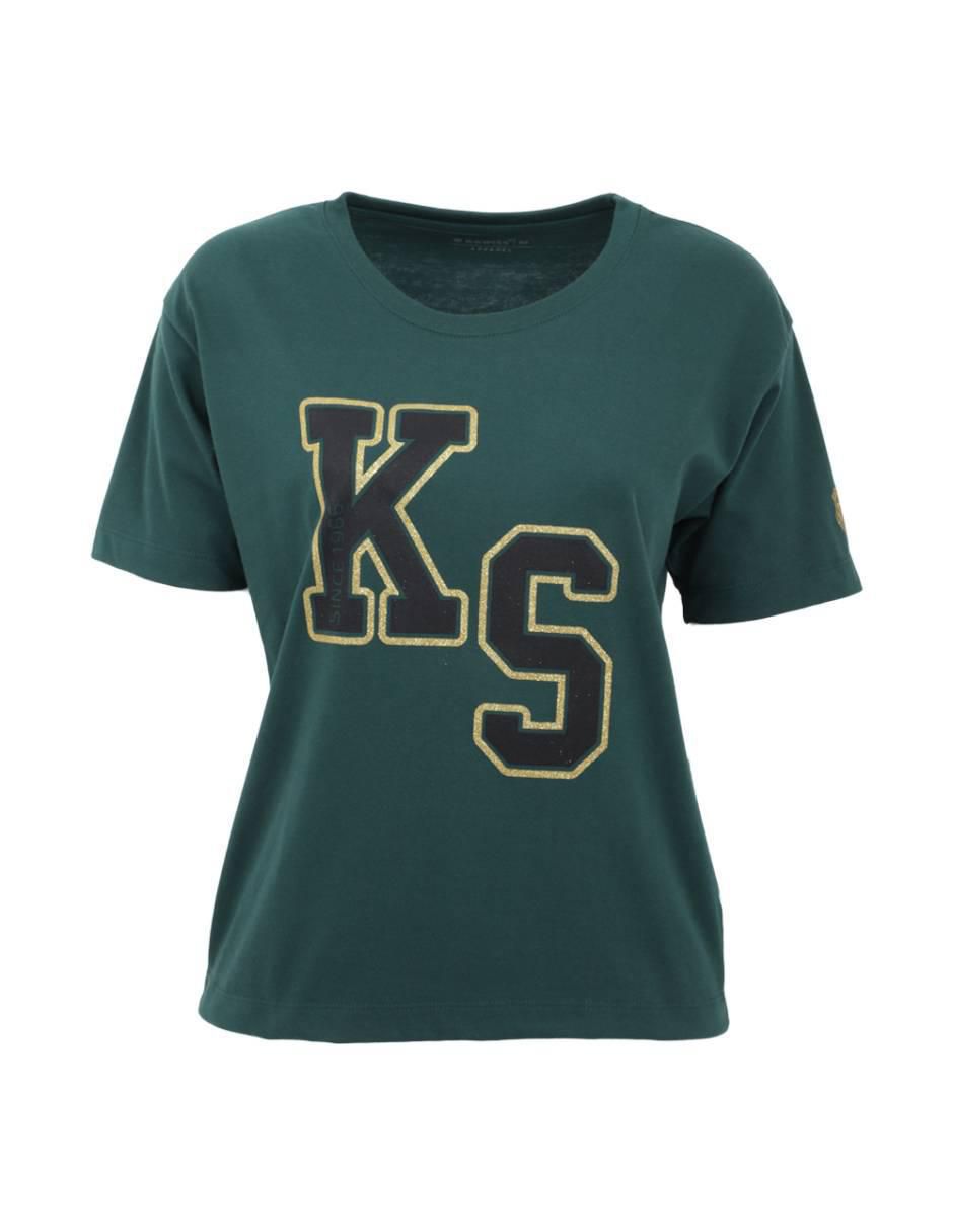 Playera manga corta cuello redondo para mujer Playera manga corta cuello redondo para mujer