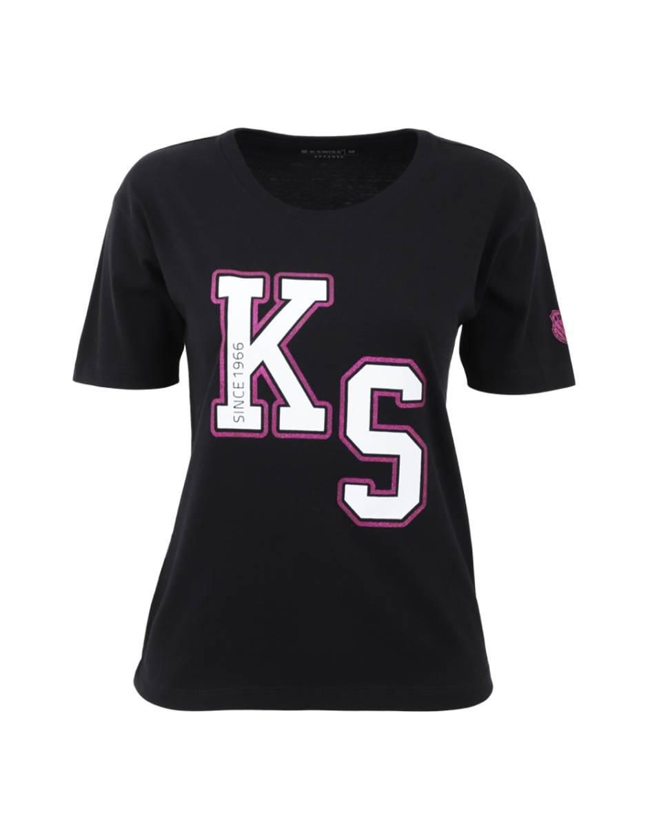 "playera" "manga" corta k-swiss wts-13 "cuello" redondo "para mujer"