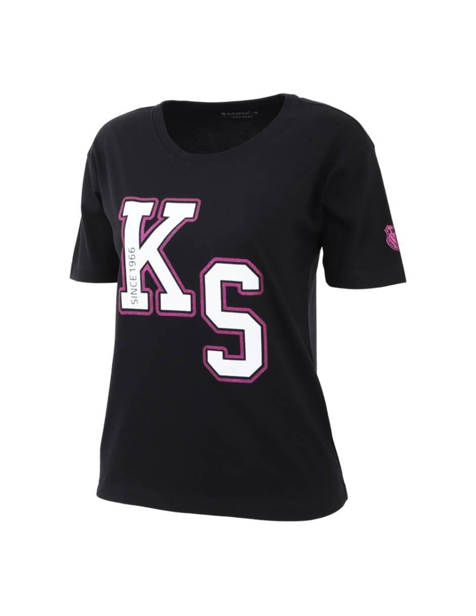 Playera manga corta cuello redondo para mujer 2