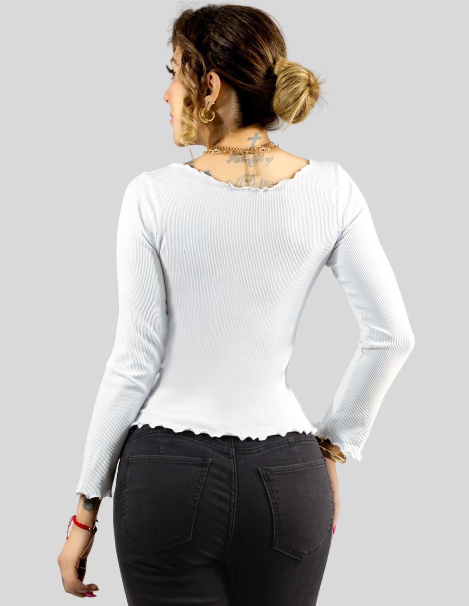 Blusa manga larga para mujer 2