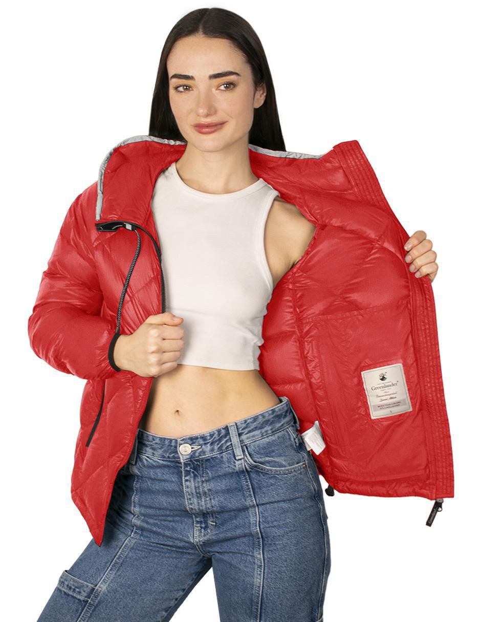 "chamarra" acolchada greenlander no impermeable "de" poliéster "para mujer"