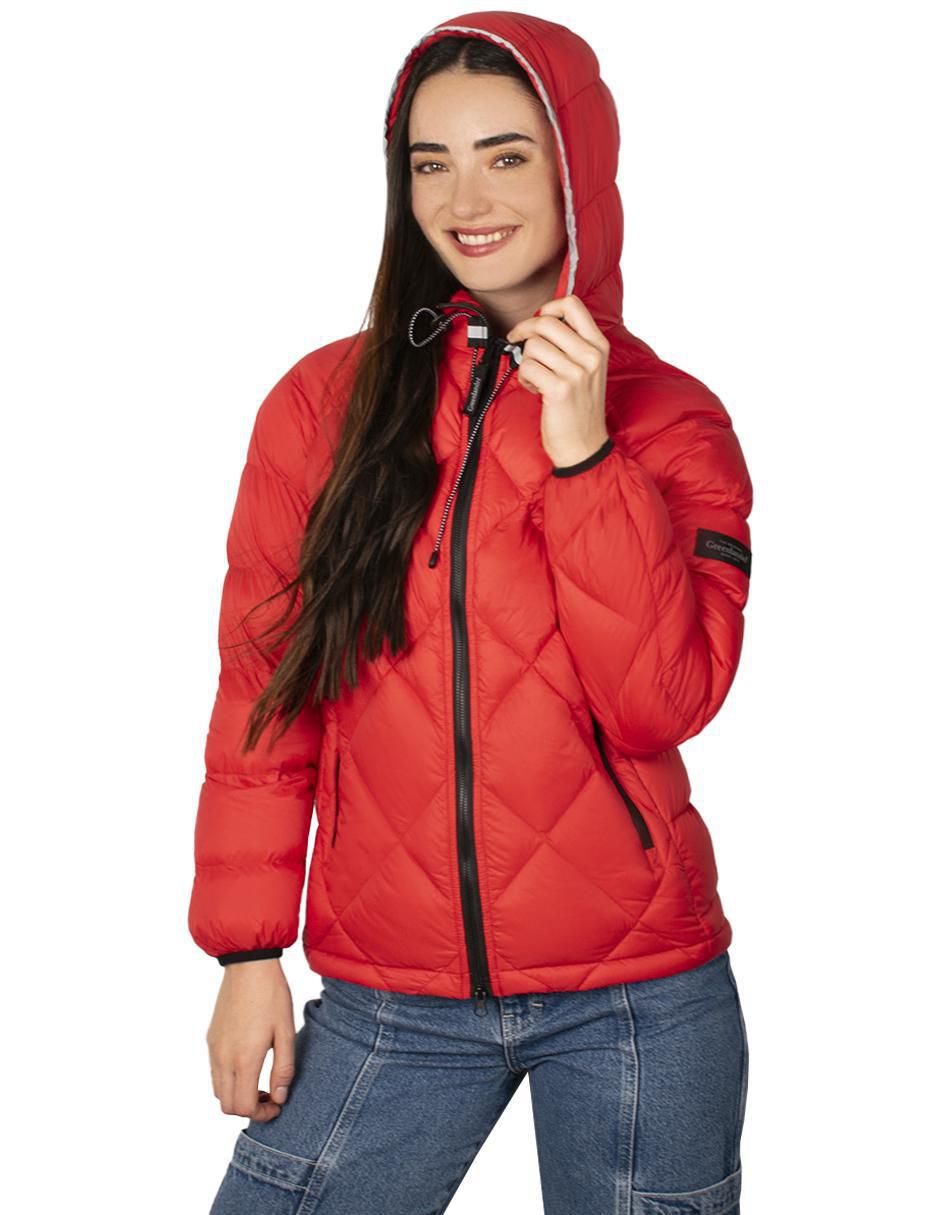 "chamarra" acolchada greenlander no impermeable "de" poliéster "para mujer"