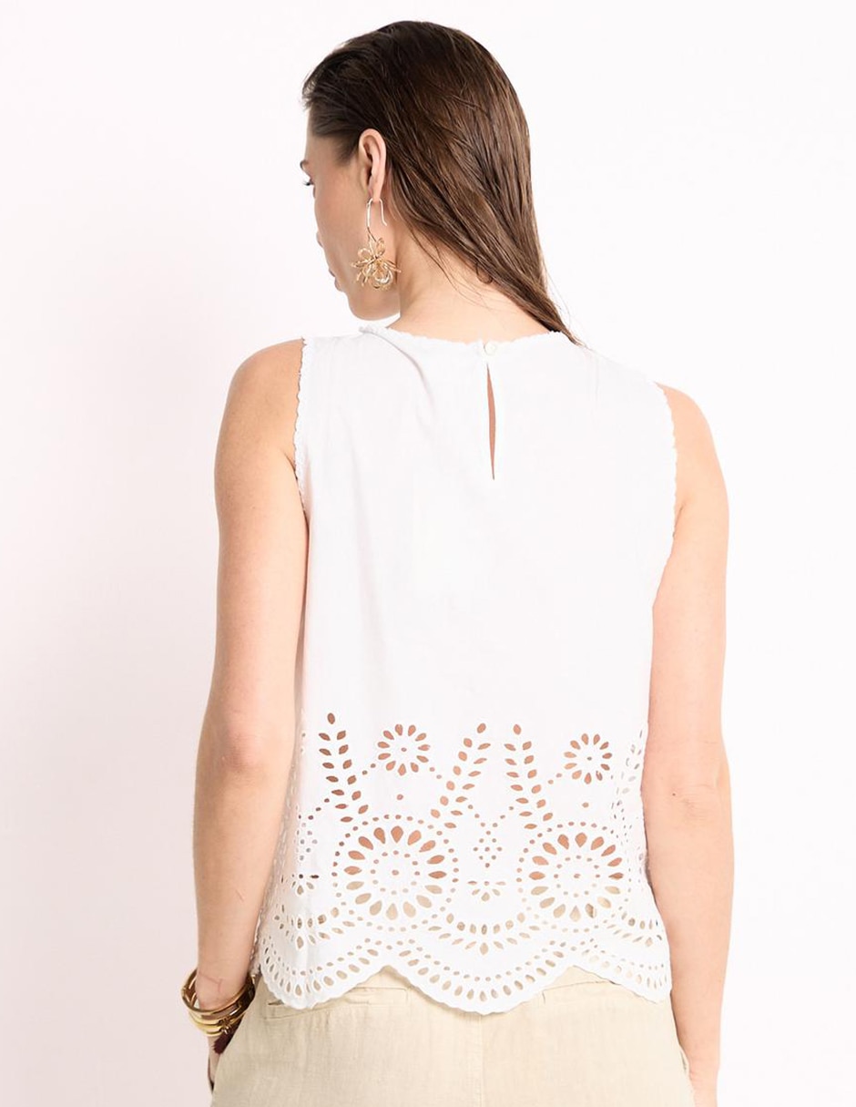 Blusa sin manga para mujer 2