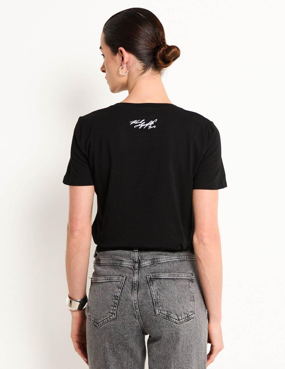 Playera manga corta cuello redondo para mujer 2