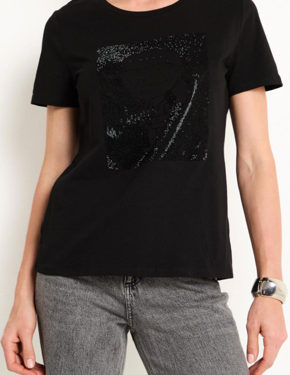 Playera manga corta cuello redondo para mujer 5
