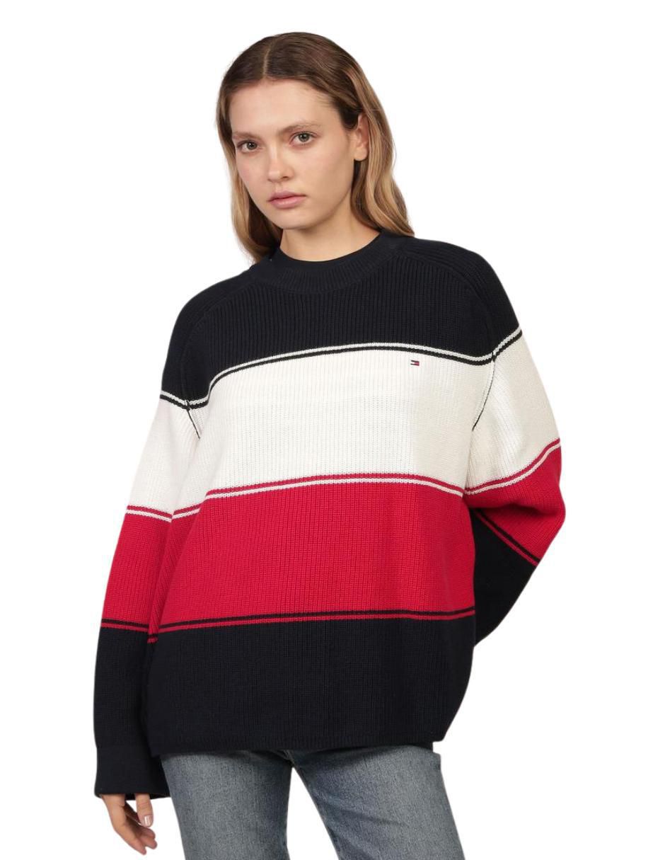 Mujer Tommy Sueter Rojo Tommy Suéter Tommy Hilfiger Cuello Redondo