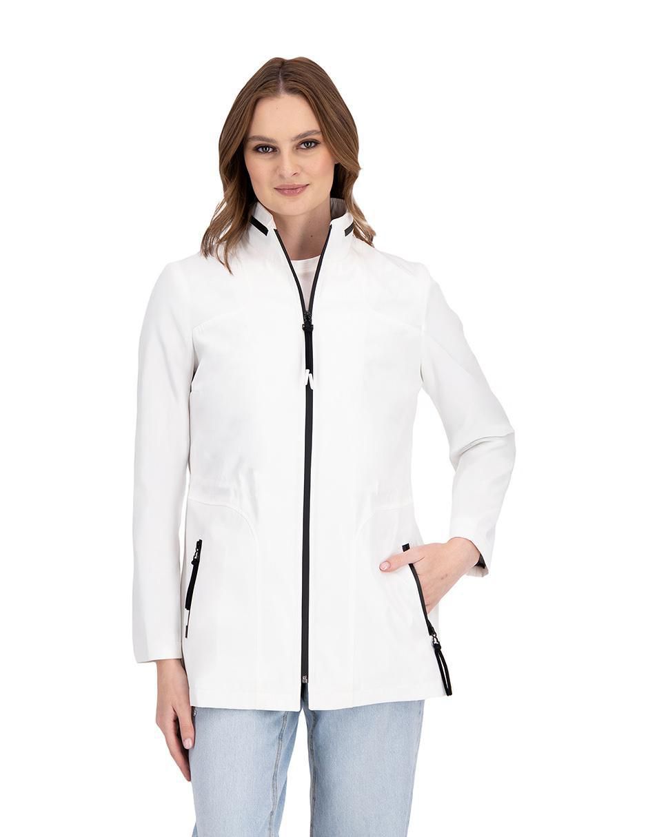 Gabardina con capucha para mujer