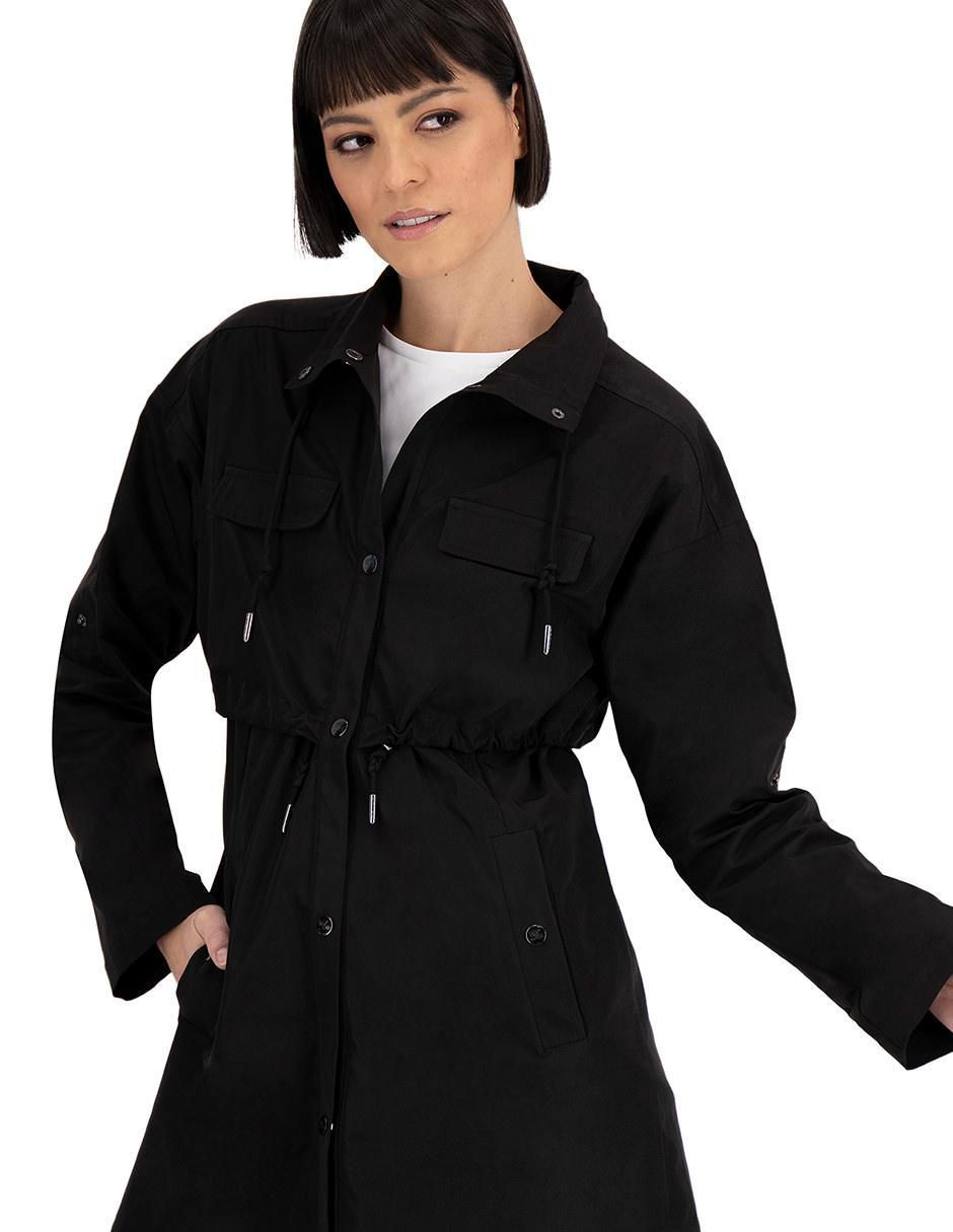 Gabardina con bolsillos para mujer 4