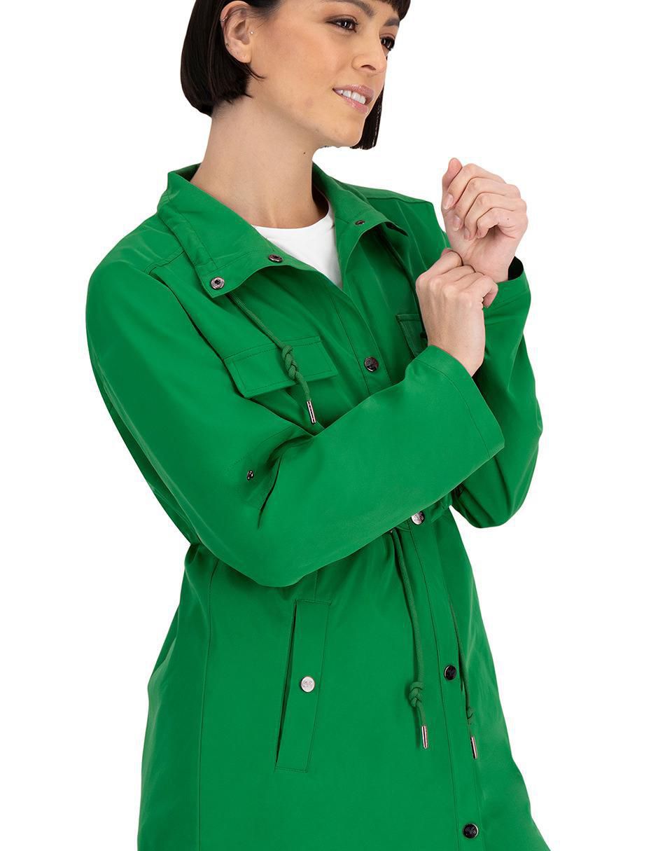 Gabardina con bolsillos para mujer 4