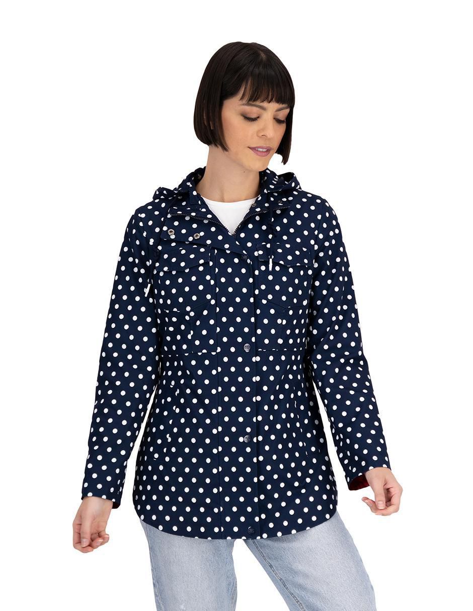 Gabardina con capucha para mujer