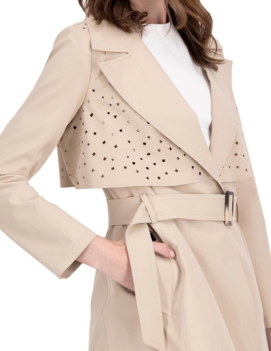 Gabardina con bolsillos para mujer 2