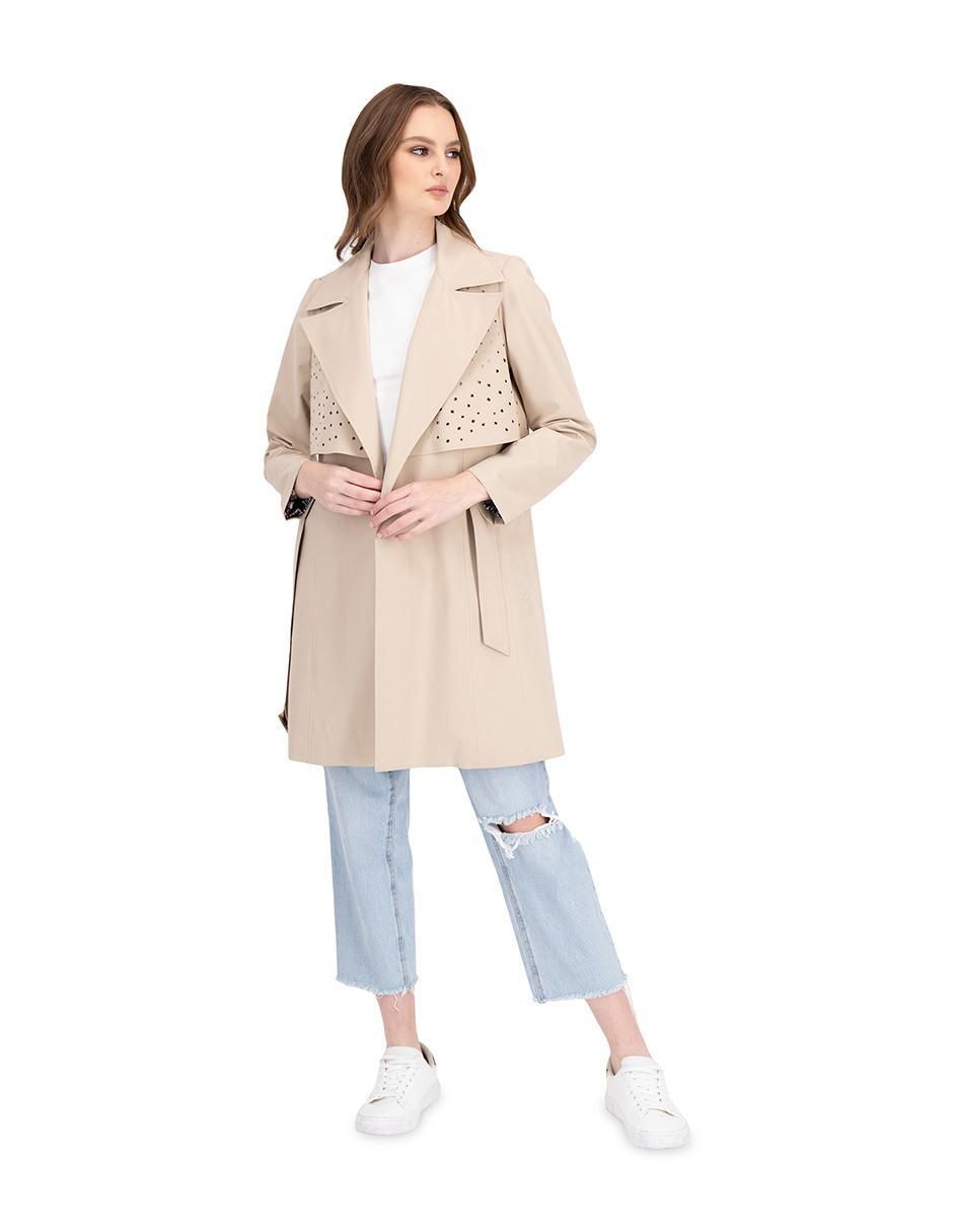 Gabardina con bolsillos para mujer 4