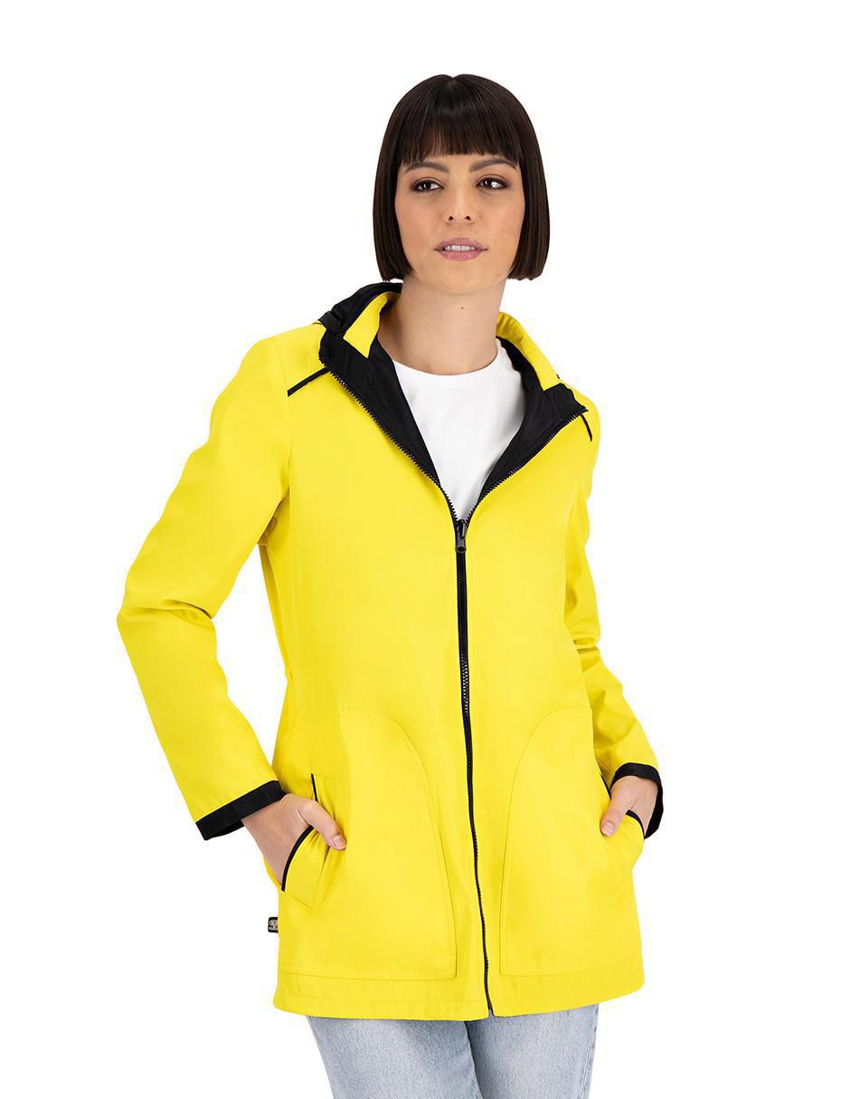 Gabardina reversible para mujer