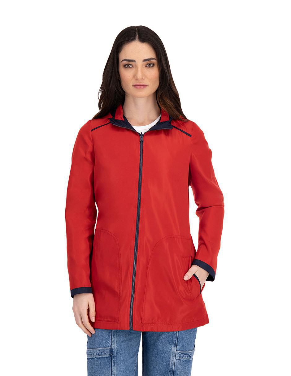 Gabardina reversible para mujer