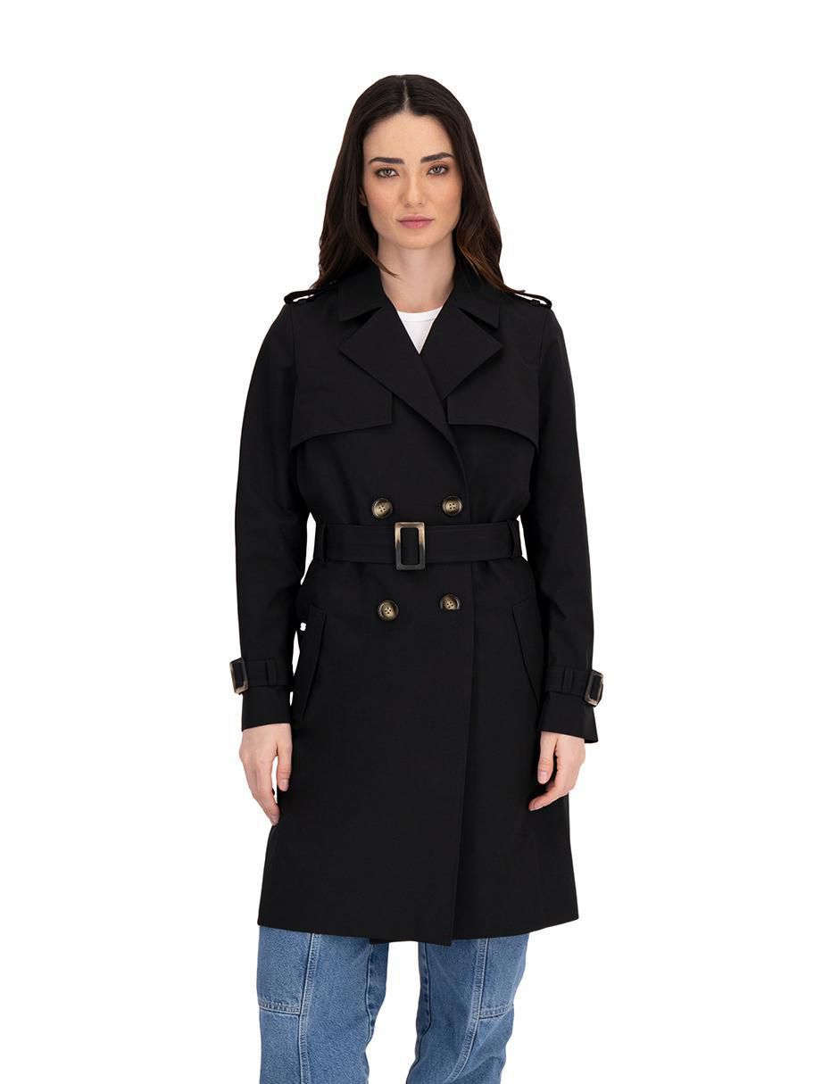 Gabardina con bolsillos para mujer