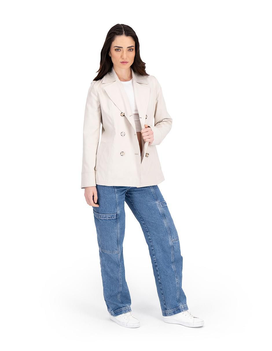 Gabardina con bolsillos para mujer 3