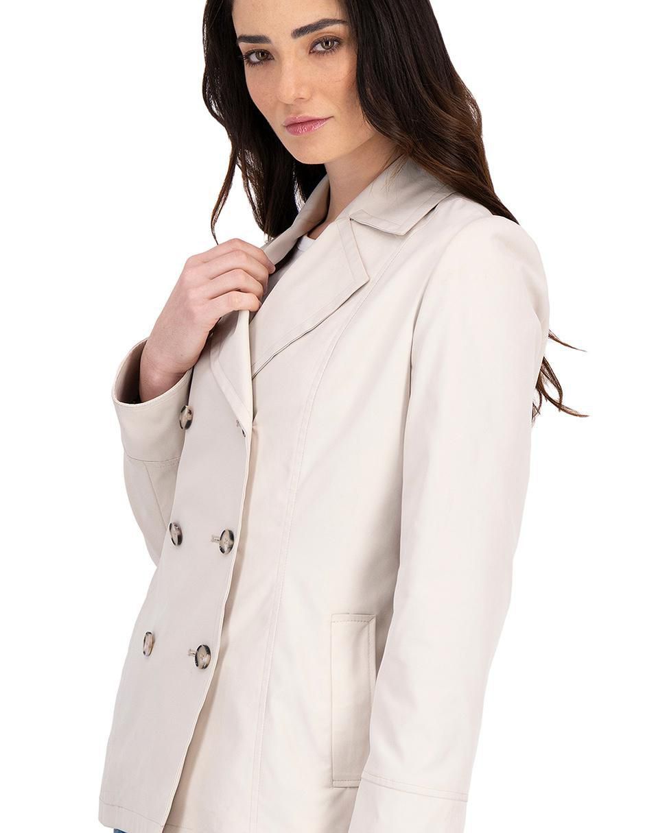Gabardina con bolsillos para mujer 4