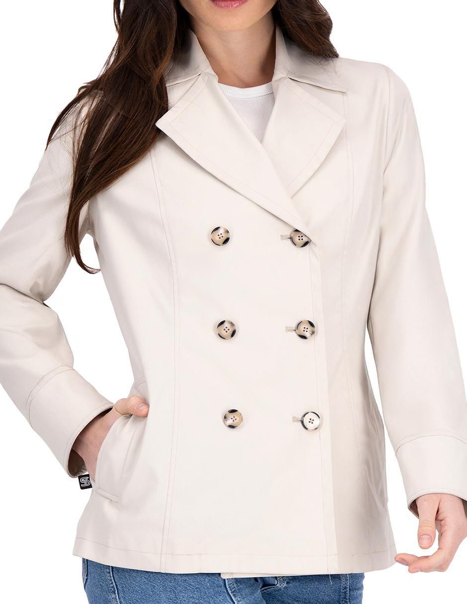 Gabardina con bolsillos para mujer 5