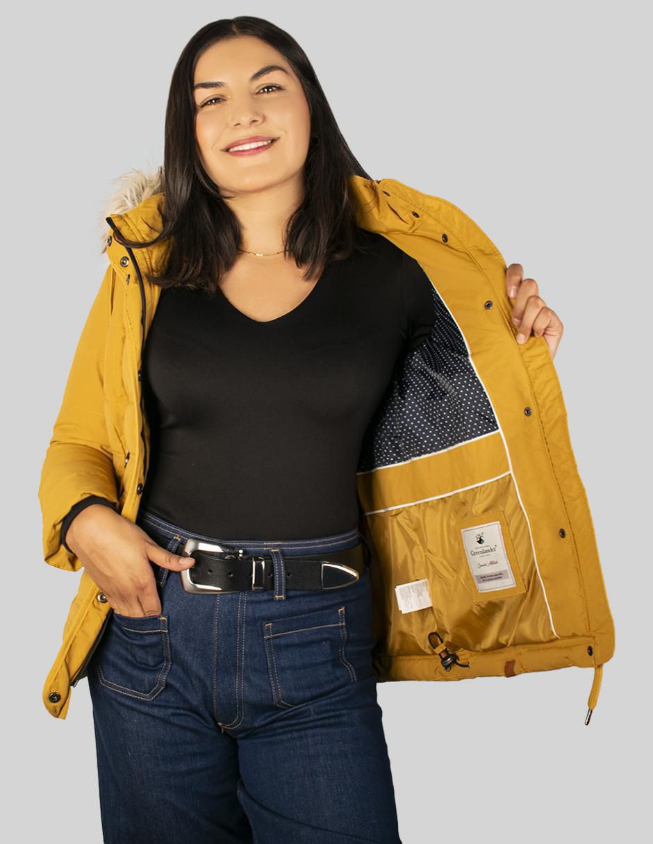 "chamarra" acolchada greenlander no impermeable "de" poliéster "para mujer"