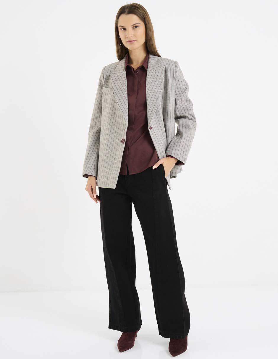 Blusa camisera manga larga para mujer 3