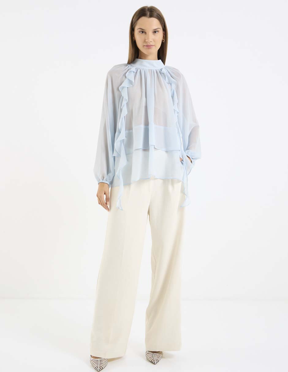Blusa manga larga para mujer 3