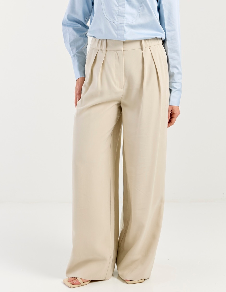 Pantalón relaxed amplio para mujer