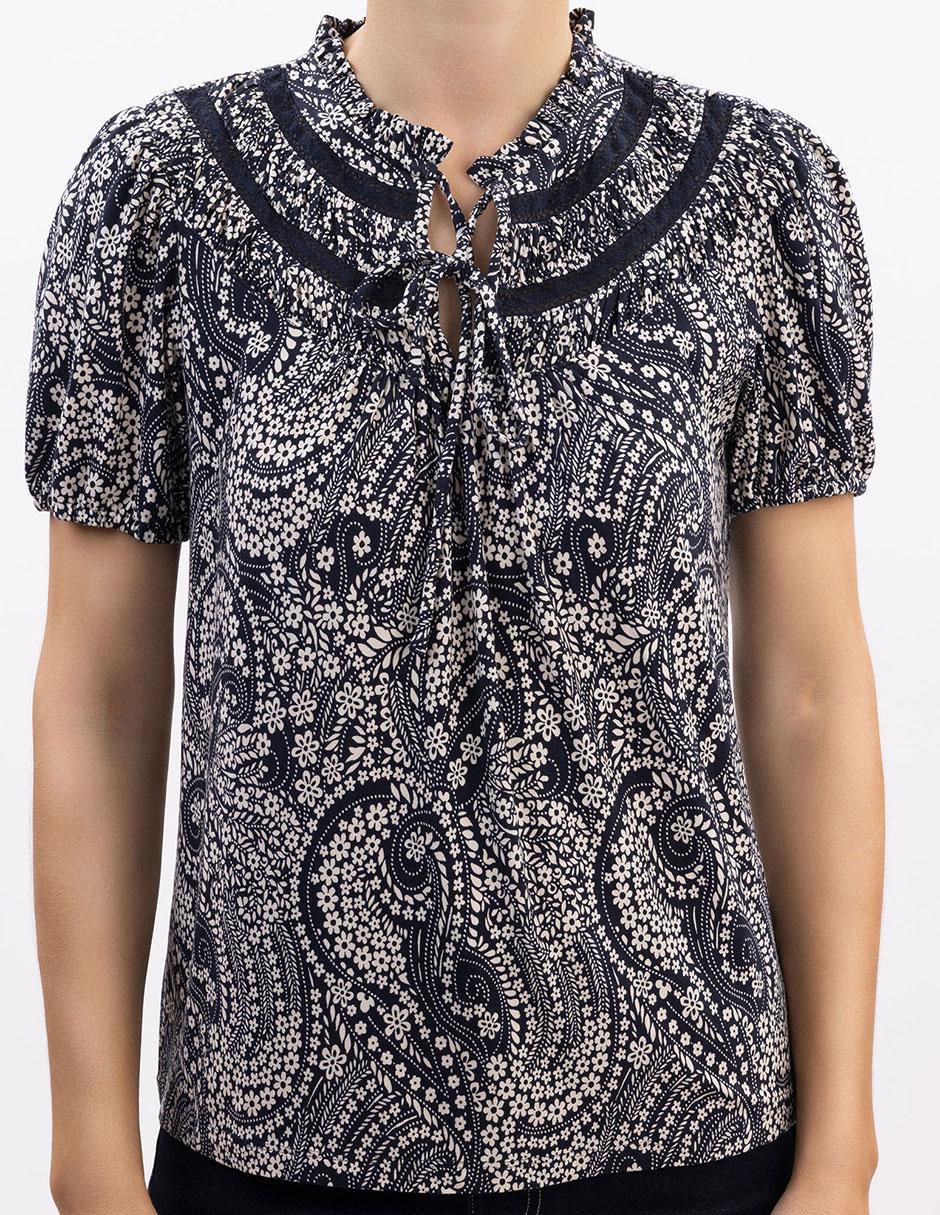 Blusa manga corta para mujer 4