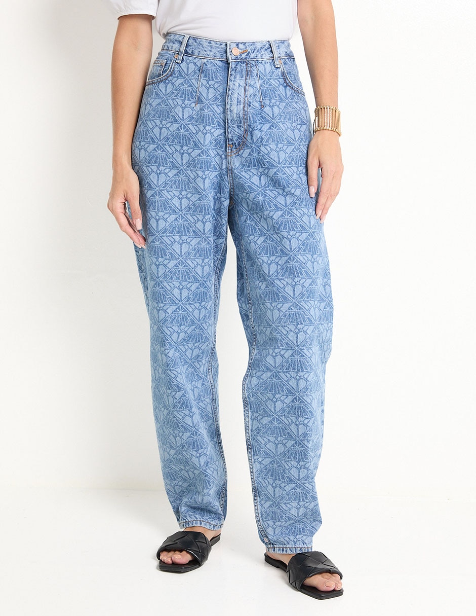 Jeans relaxed mom para mujer