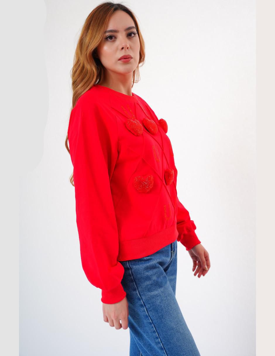 "sudadera" sin capucha look at me "para mujer"