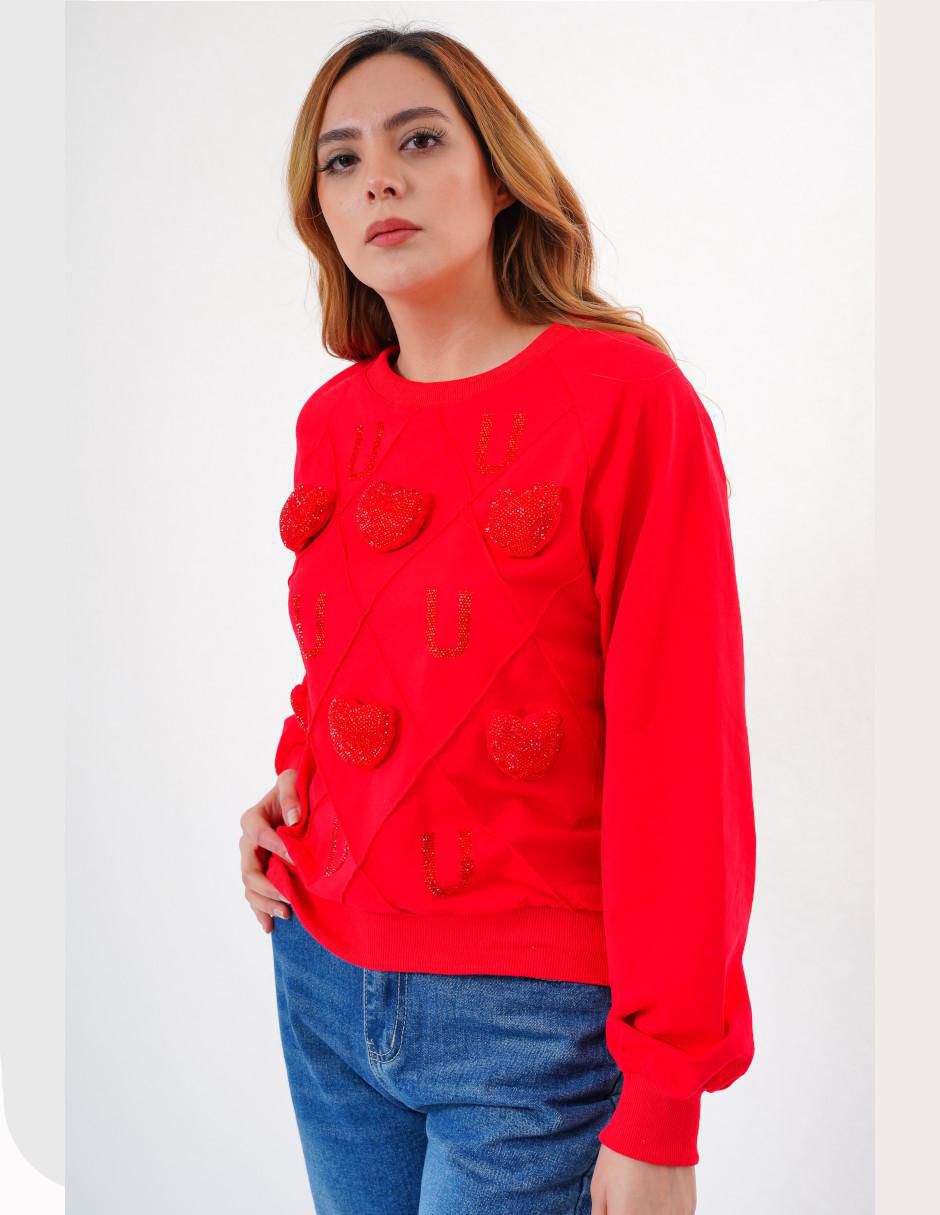 "sudadera" sin capucha look at me "para mujer"