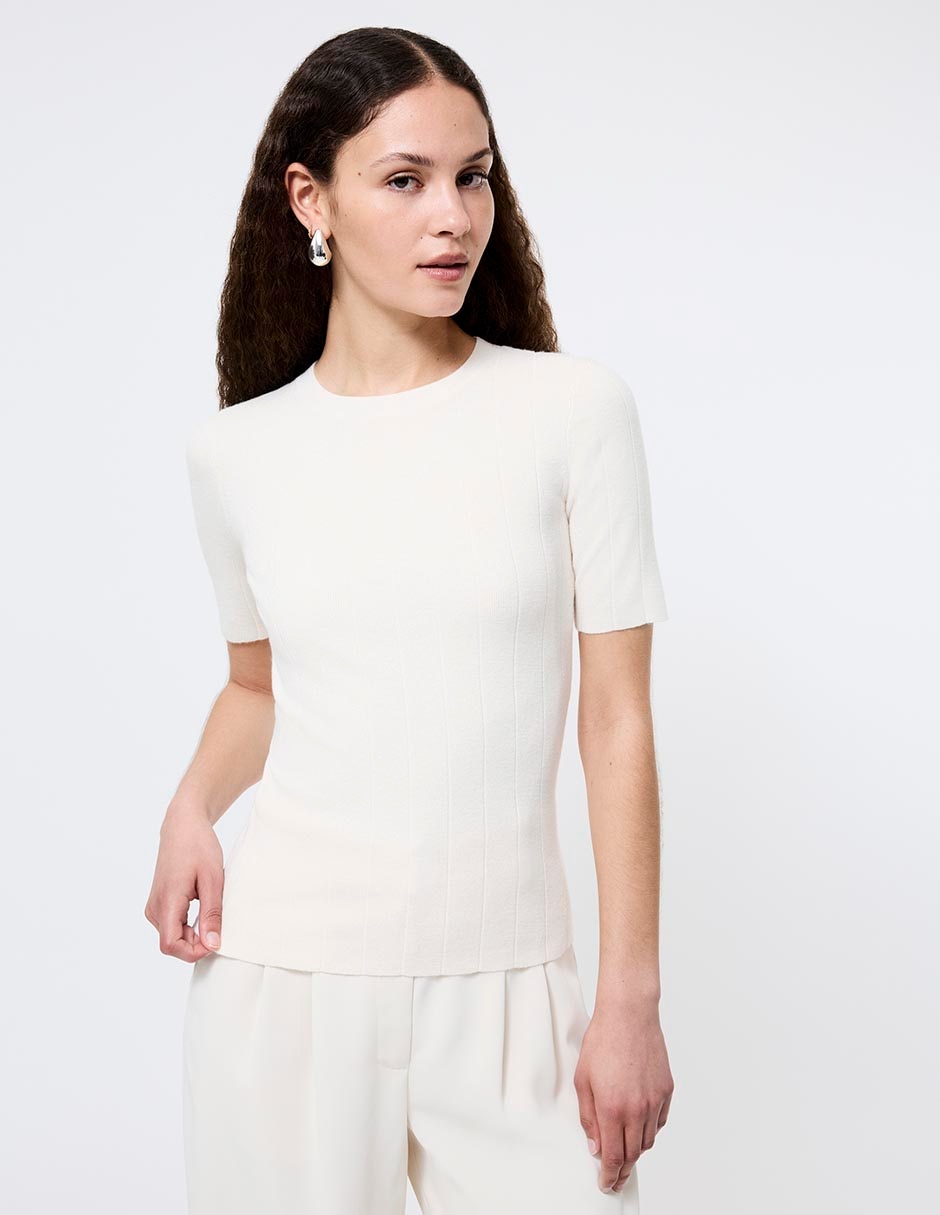 Blusa manga corta para mujer