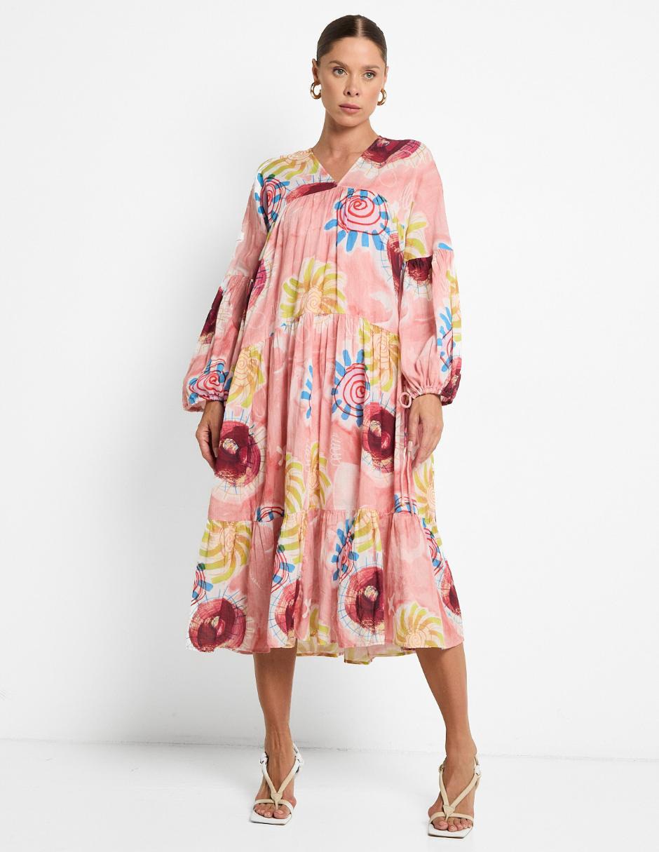 Vestido midi casual para mujer Vestido midi casual para mujer