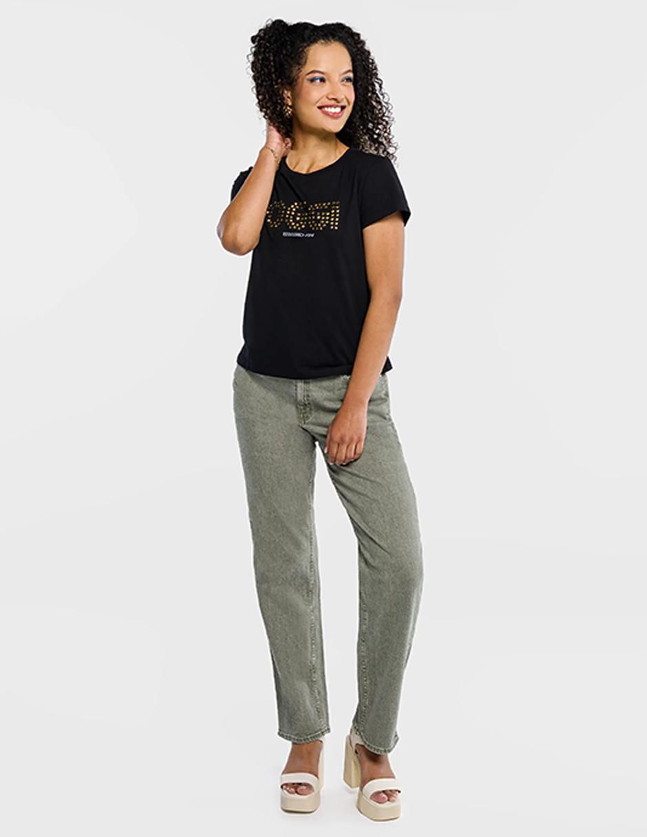 "jeans/jegging/jeans jogger" regular relajado oggi jeans emotion "corte" cintura alta "para mujer"