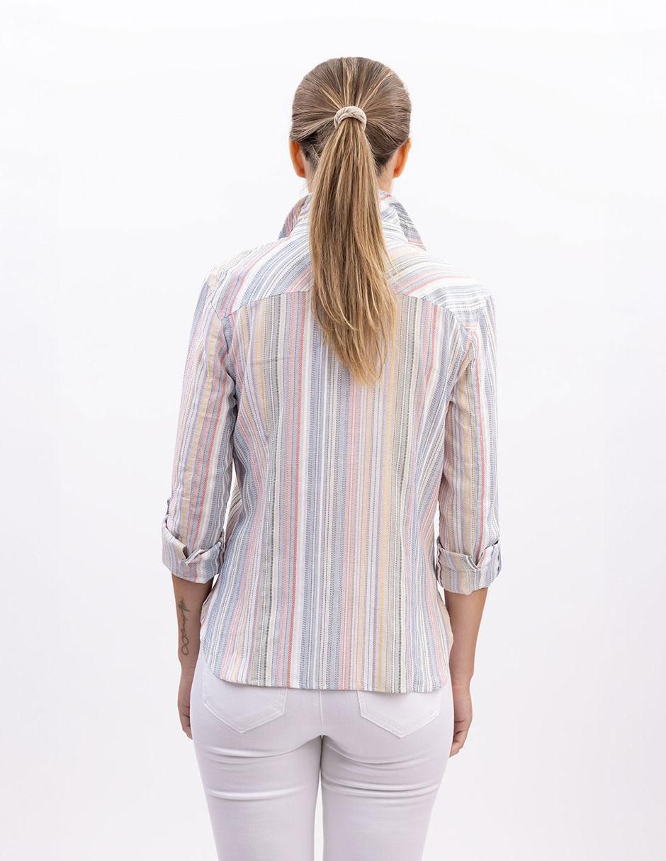 Camisa de algodón manga larga para mujer 3