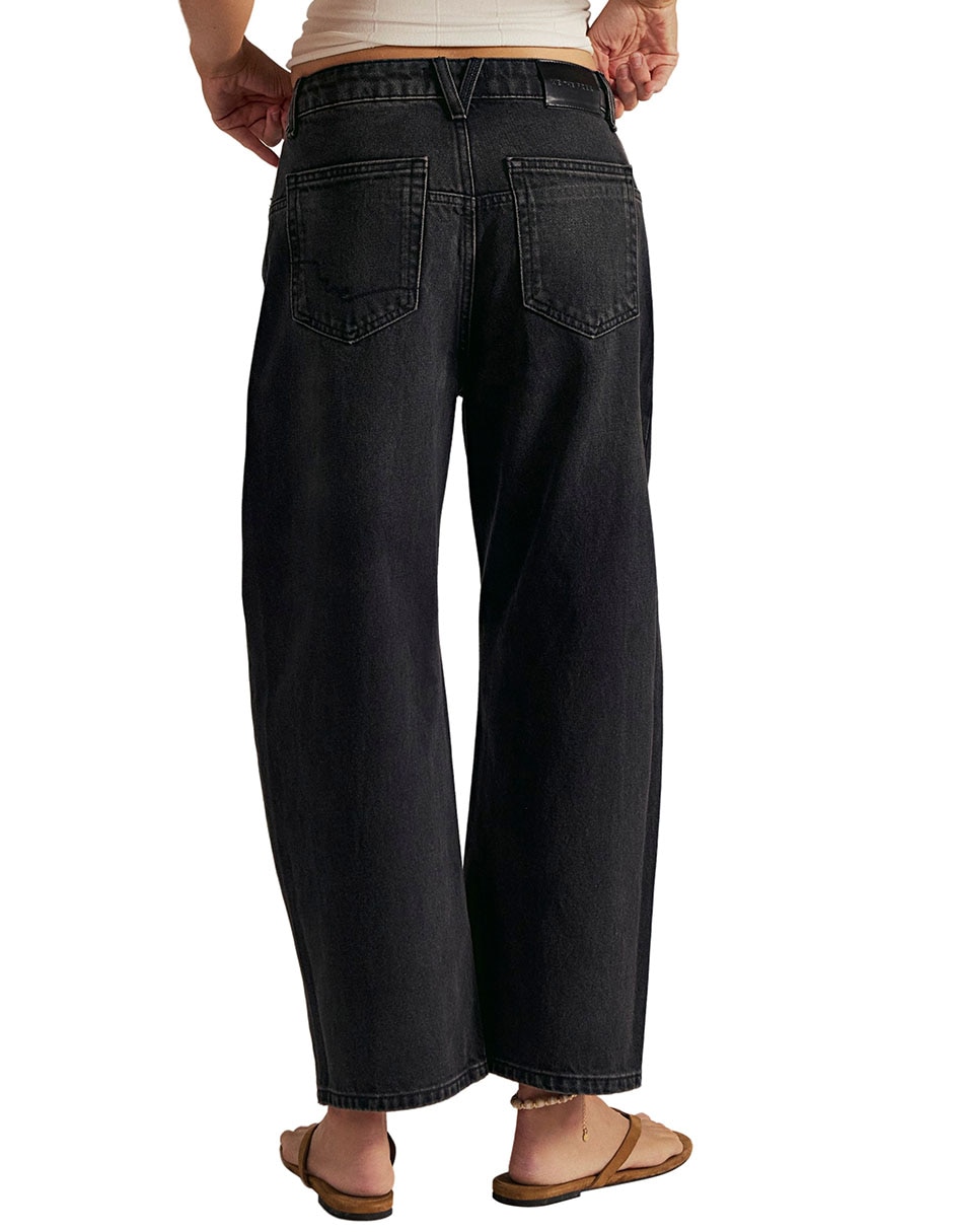 Jeans relaxed wide leg para mujer 2