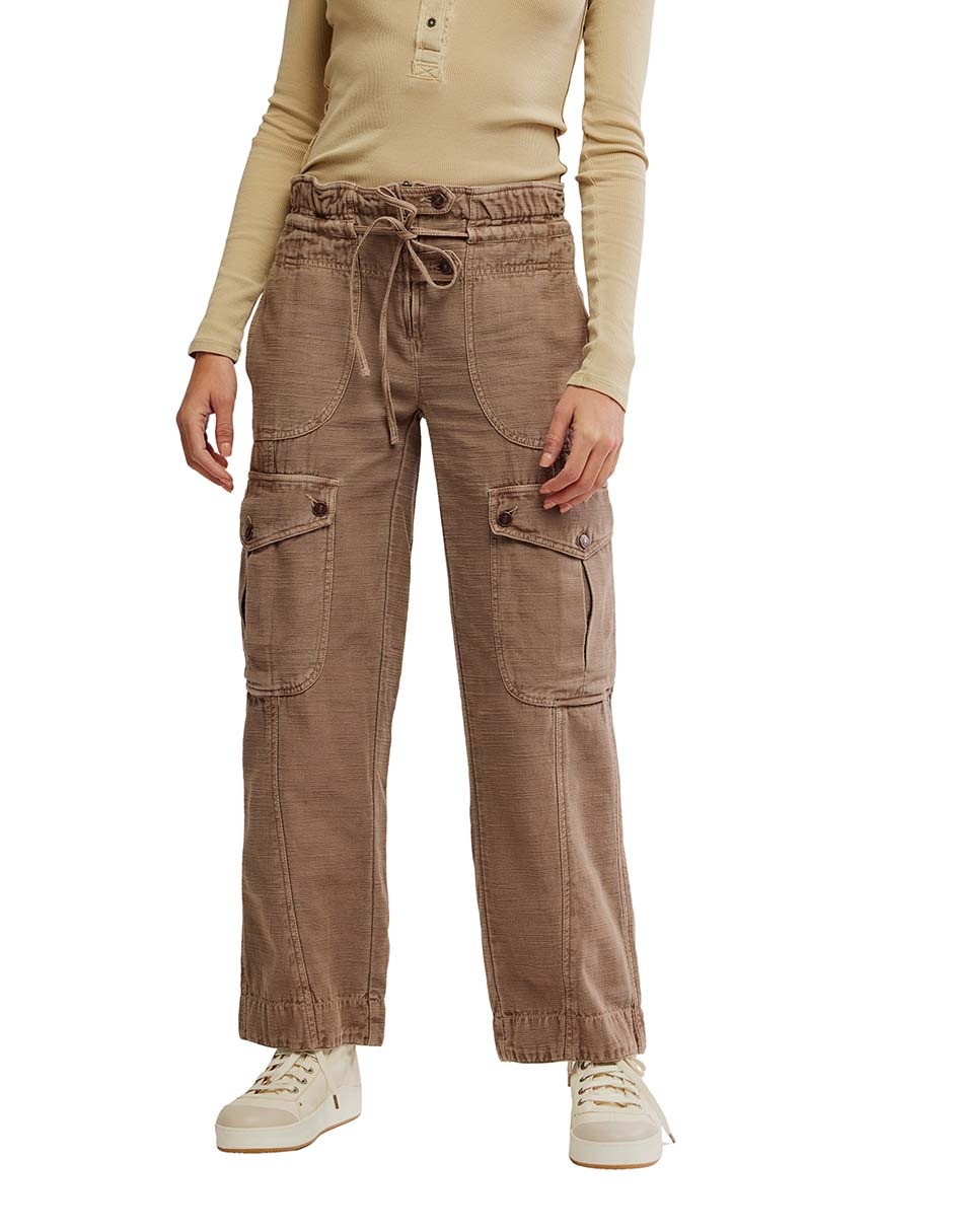 Pantalón cargo straight para mujer