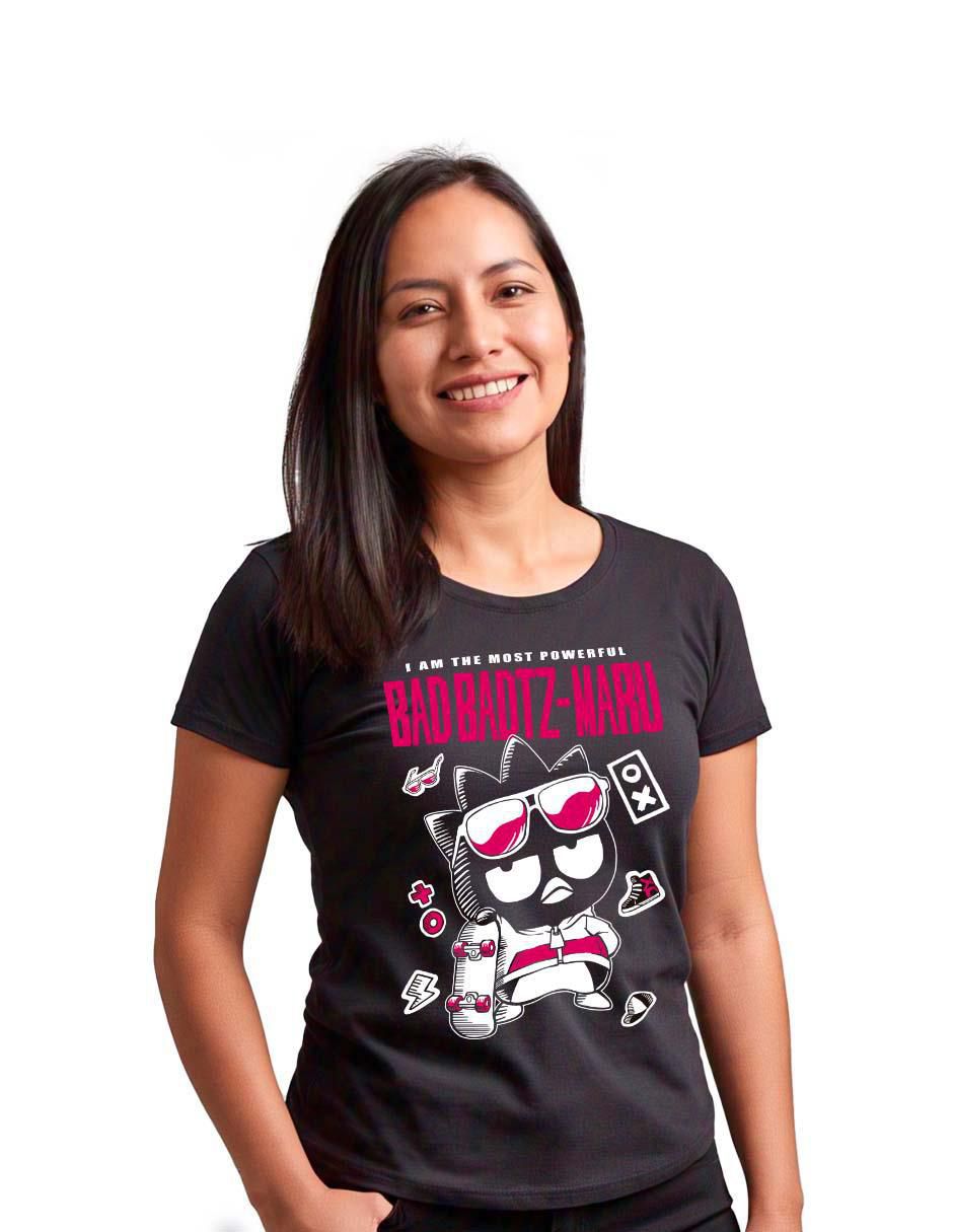 Playera manga corta cuello redondo para mujer