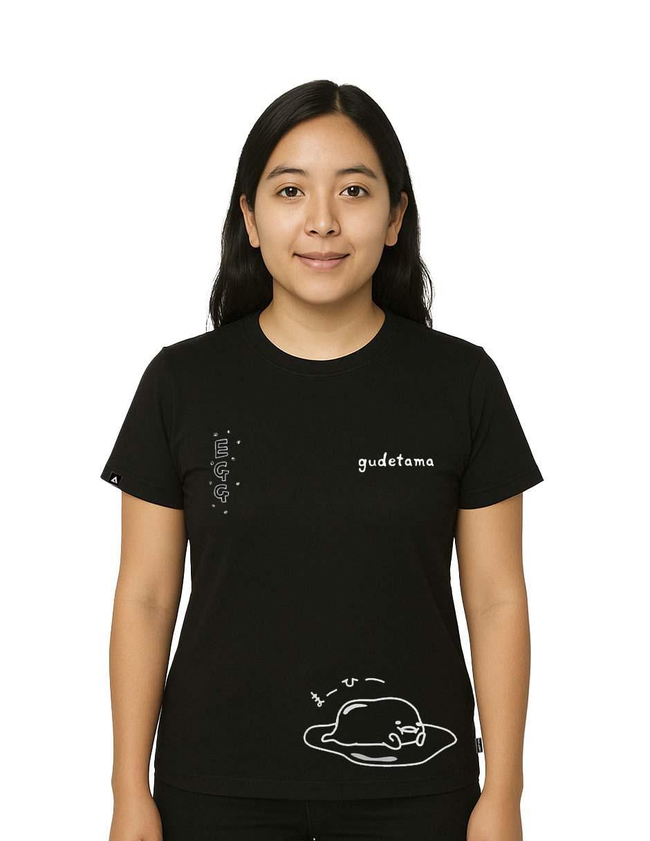 Playera manga corta cuello redondo para mujer