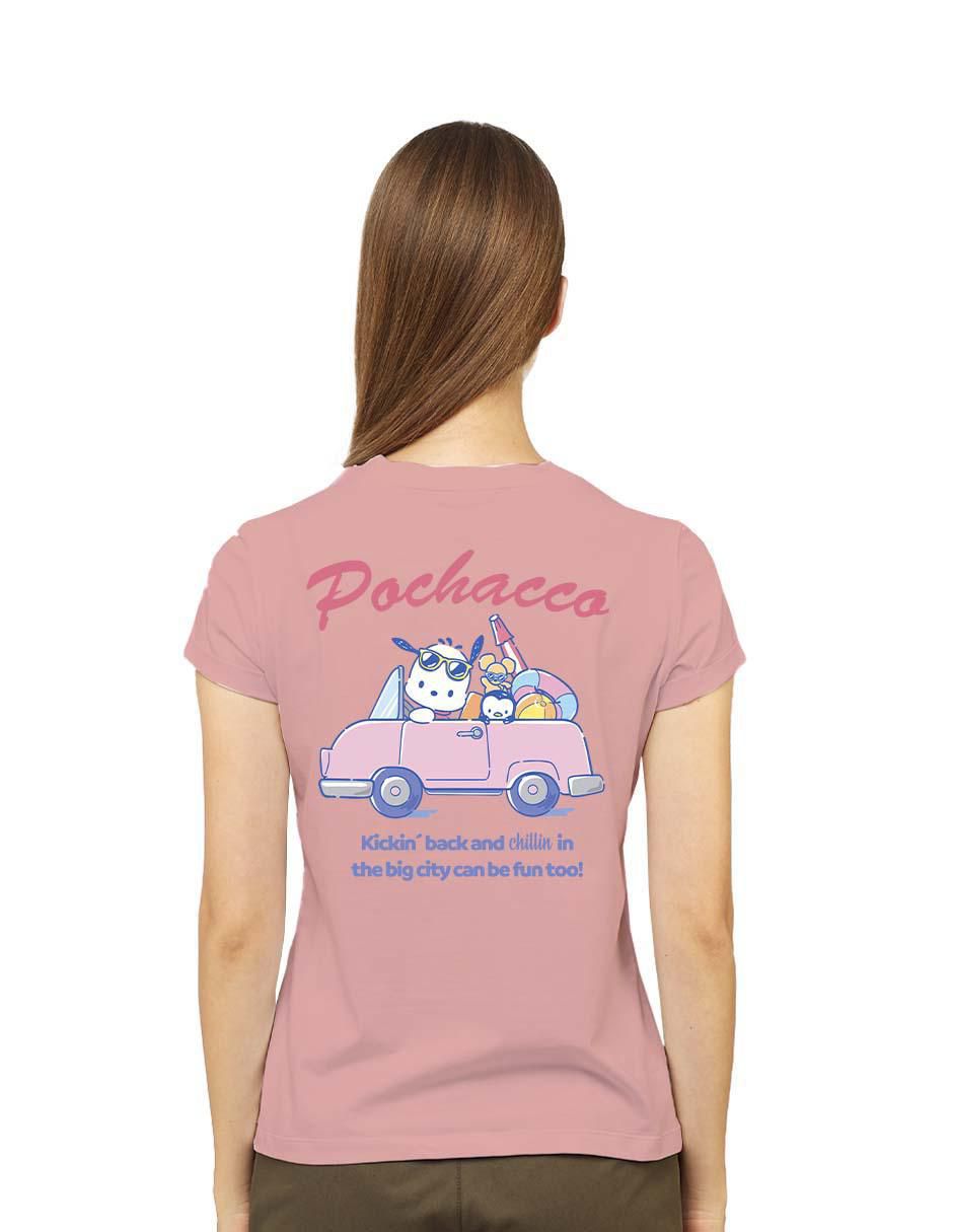 Playera manga corta cuello redondo para mujer 6