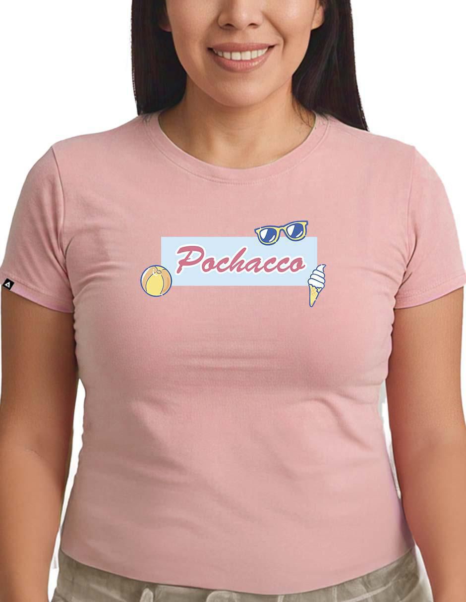 Playera manga corta cuello redondo para mujer 3