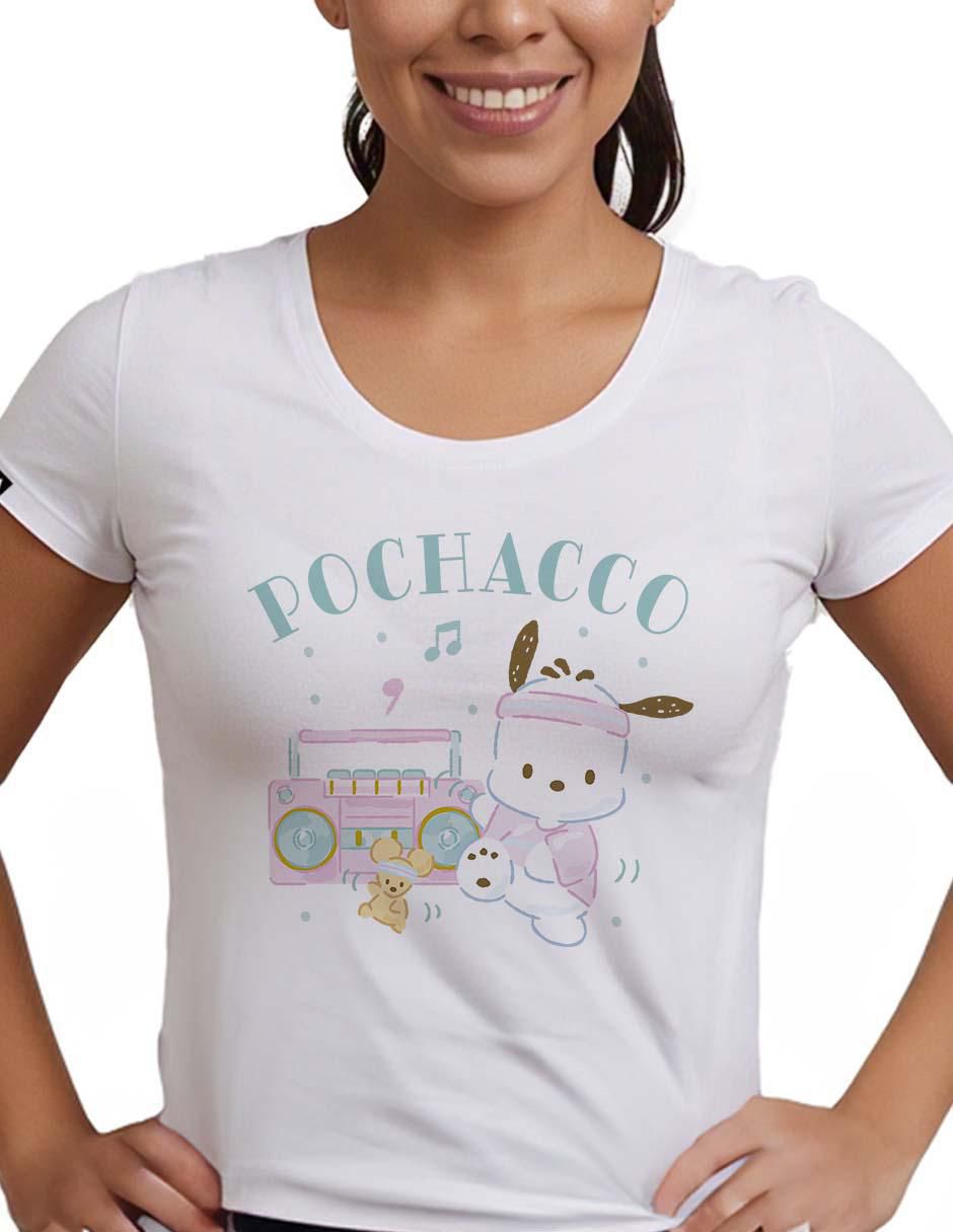 Playera manga corta cuello redondo para mujer 2