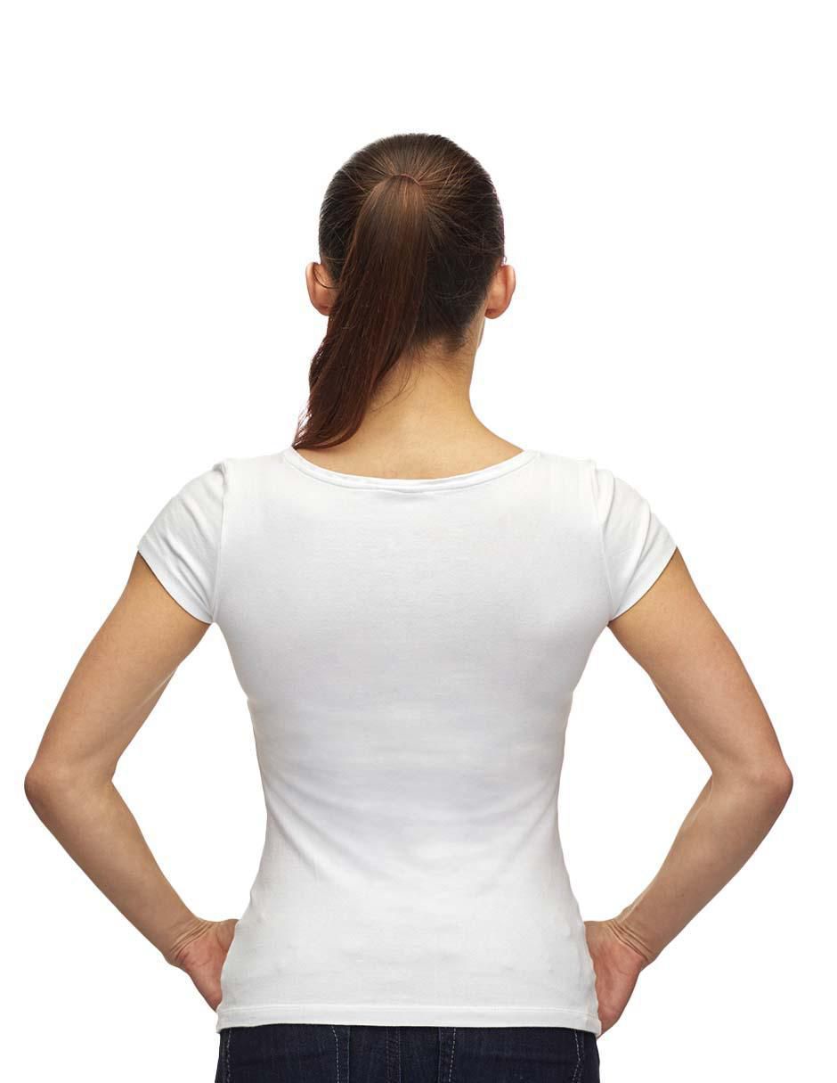 Playera manga corta cuello redondo para mujer 3