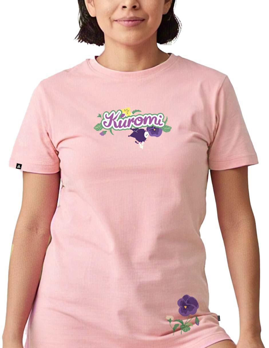 Playera manga corta cuello redondo para mujer 2