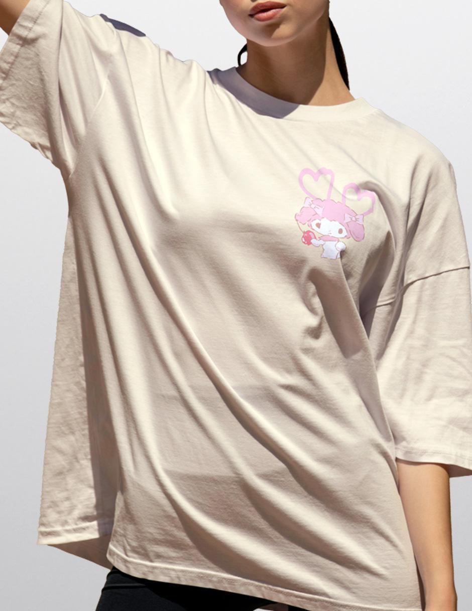 Playera manga corta cuello redondo para mujer 2