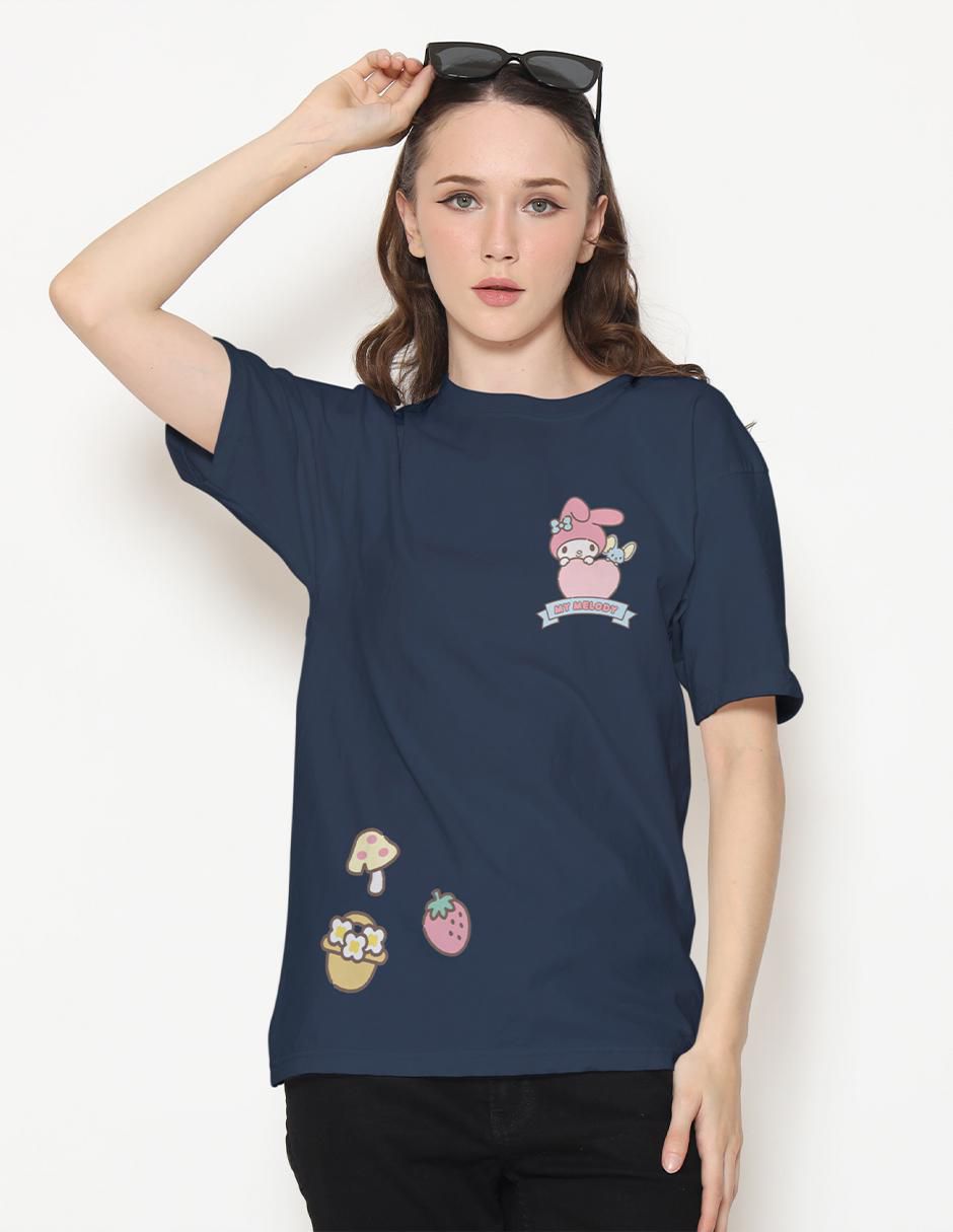 Playera manga corta cuello redondo para mujer