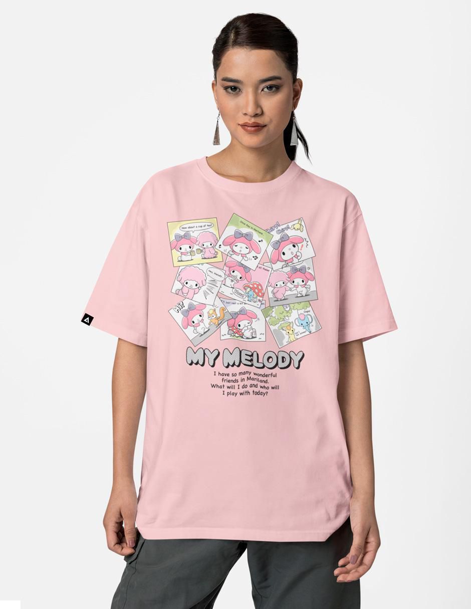 Playera manga corta cuello redondo para mujer