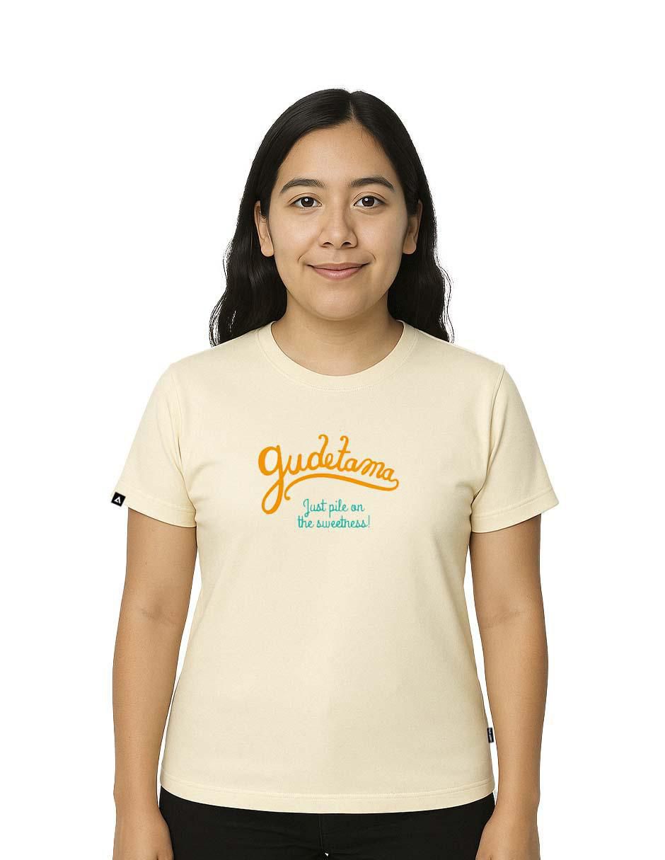 Playera manga corta cuello redondo para mujer